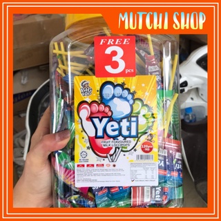 Sỉ lọ kẹo mút Yeti hình bàn chân ( lọ 120 chiếc tặng thêm 3 chiếc)