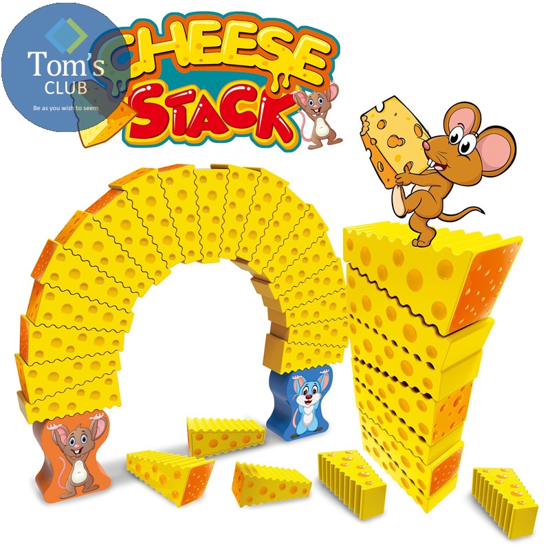 Tabletop Game Toy Indoor Parent And Child Interactive Party Mouse Cake Jenga Stack Children