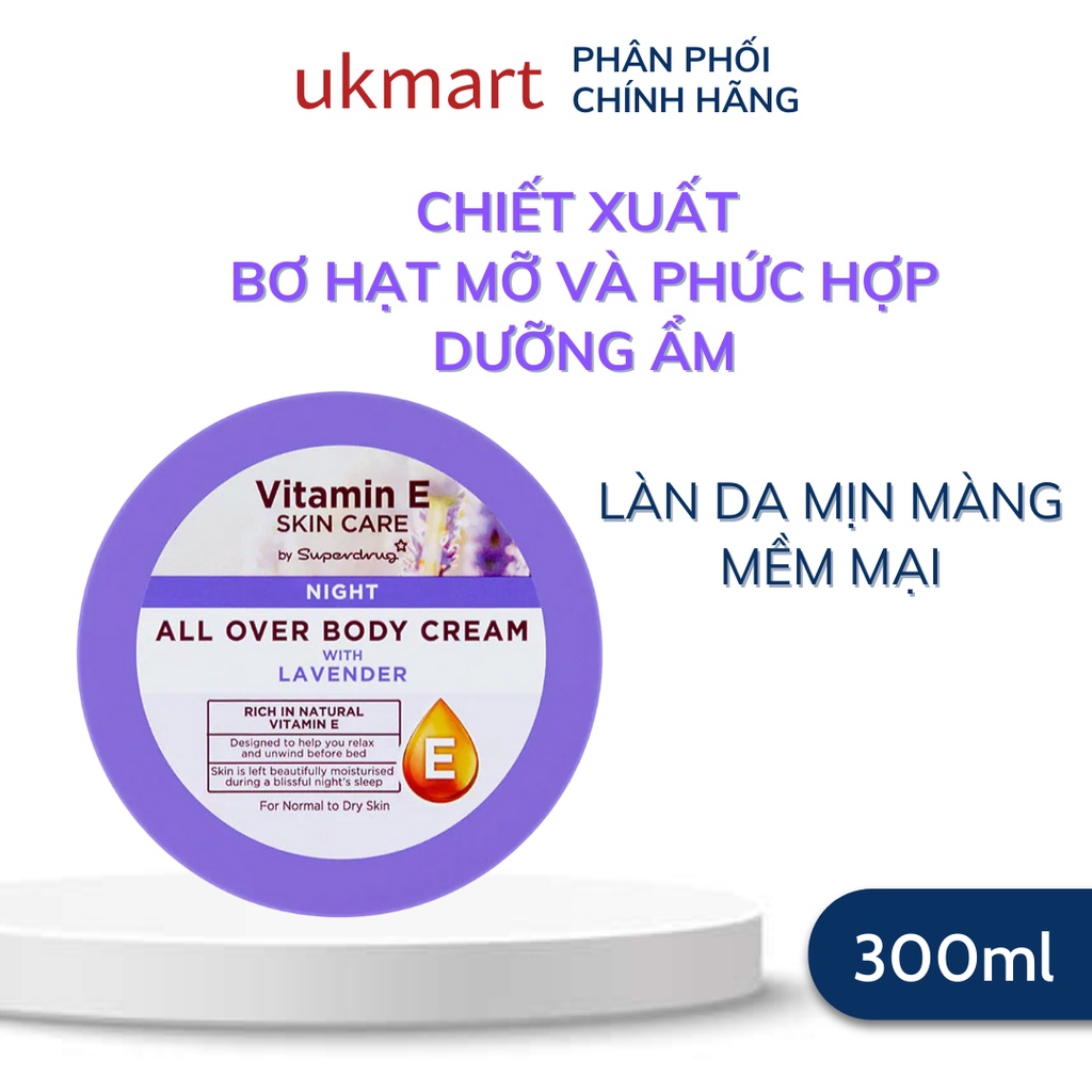 Dưỡng Thể Superdrug Vitamin E All Over Body Cream