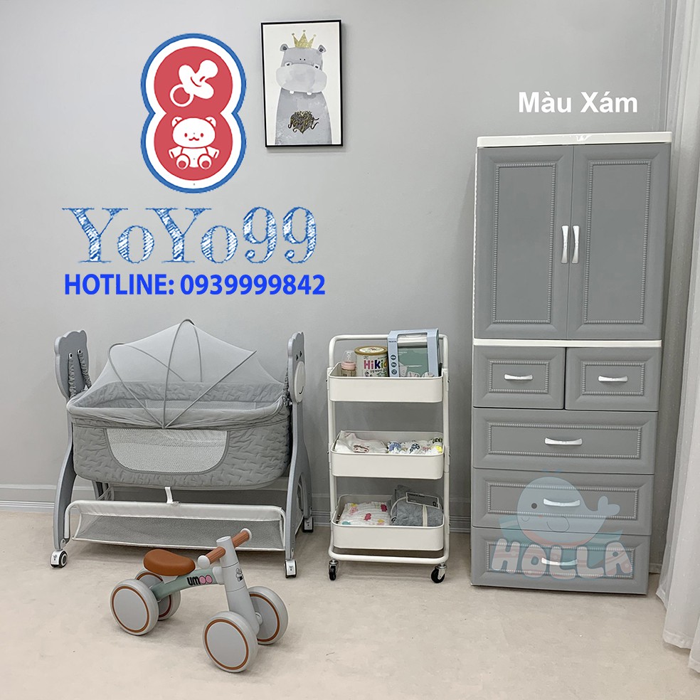 Tủ nhựa Holla 5 tầng 6 ngăn cao cấp HL-0919