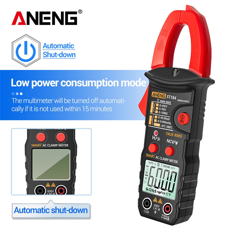 Đồng Hồ Vạn Năng Kỹ Thuật Số Aneng St184 Rms 6000 Counts Chuyên Dụng
