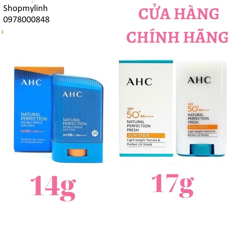 Thanh lăn chống nắng dạng thỏi AHC Natural Shield Sun Stick