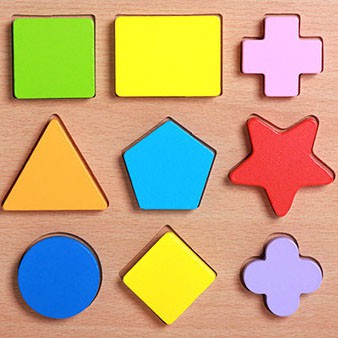 Đồ chơi giáo dục Combo 4 Bảng ghép khối hình học bằng gỗ nổi theo Montessori - ĐỒ CHƠI GỖ THÔNG MINH VINATOYS
