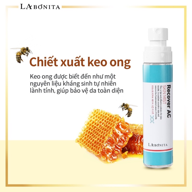 Xịt Khoáng giảm mụn  - LA BONITA Recover AC Skin Mist 100ml