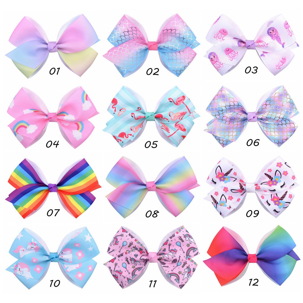 Kẹp tóc đính nơ KIDSBOWS phong cách kỳ lân đáng yêu cho bé