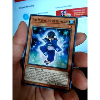 THẺ BÀI YUGIOH MINT 80% -MUSUME, THE ICE MAYAKASHI