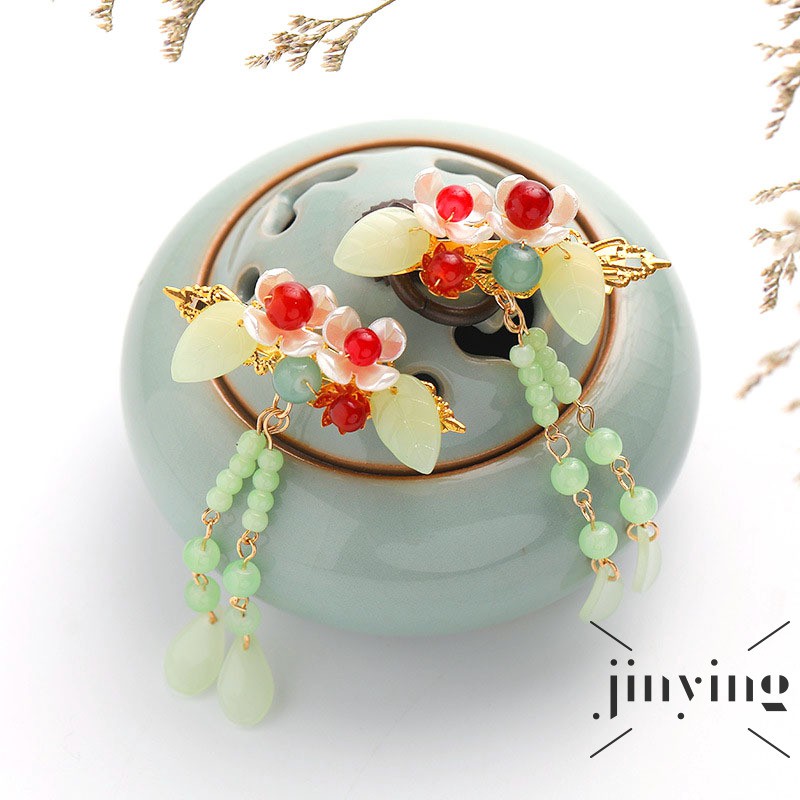 GETNOIVAS Cặp kẹp tóc Hàn Quốc đính họa tiết đá xinh xắn cho nữ