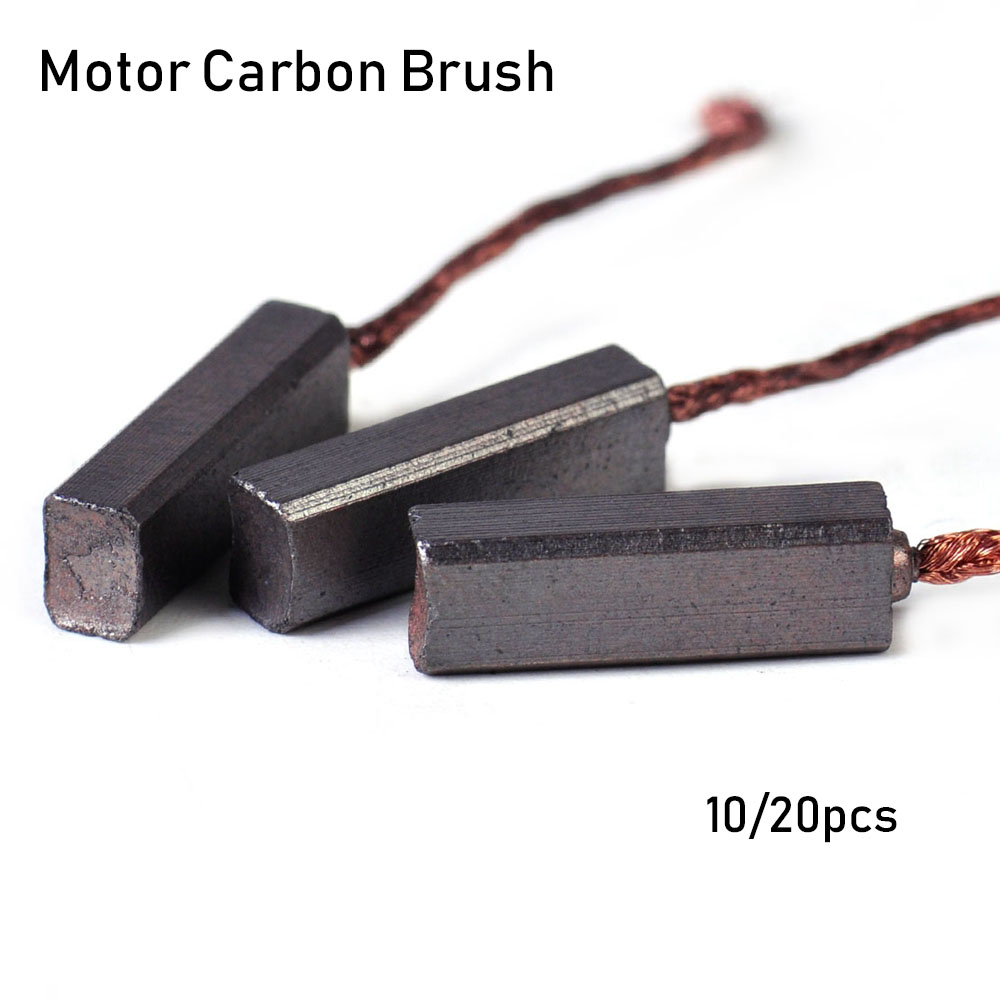 ❤LANSEL❤ 10/20pcs Hot sale Leads Generator High quality Electric Motor Carbon Brushes Wire New 4.5 x 6.5 x 20mm Generic Hand Tools Brush Replacement