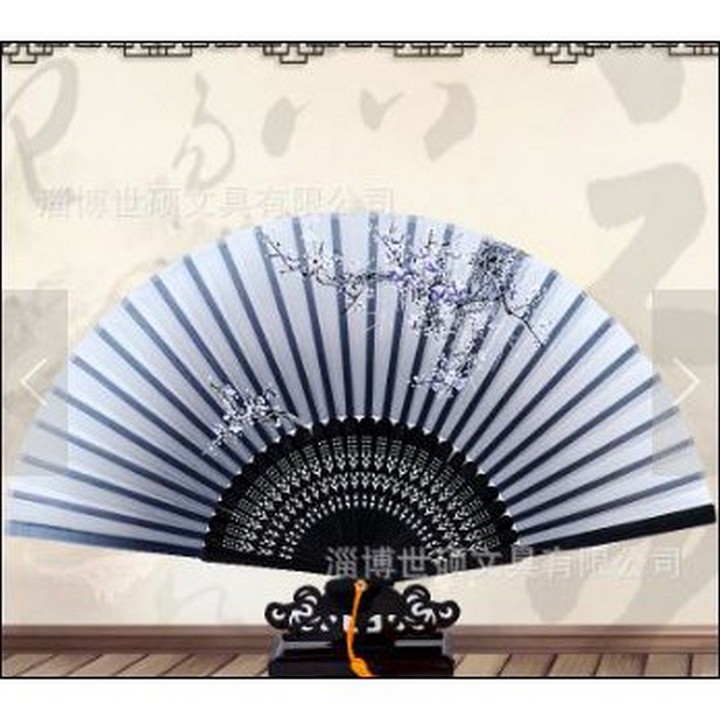 (6 mẫu) Quạt múa cố phong dây tuyến quạt xếp cầm tay phong cách Trung Quốc