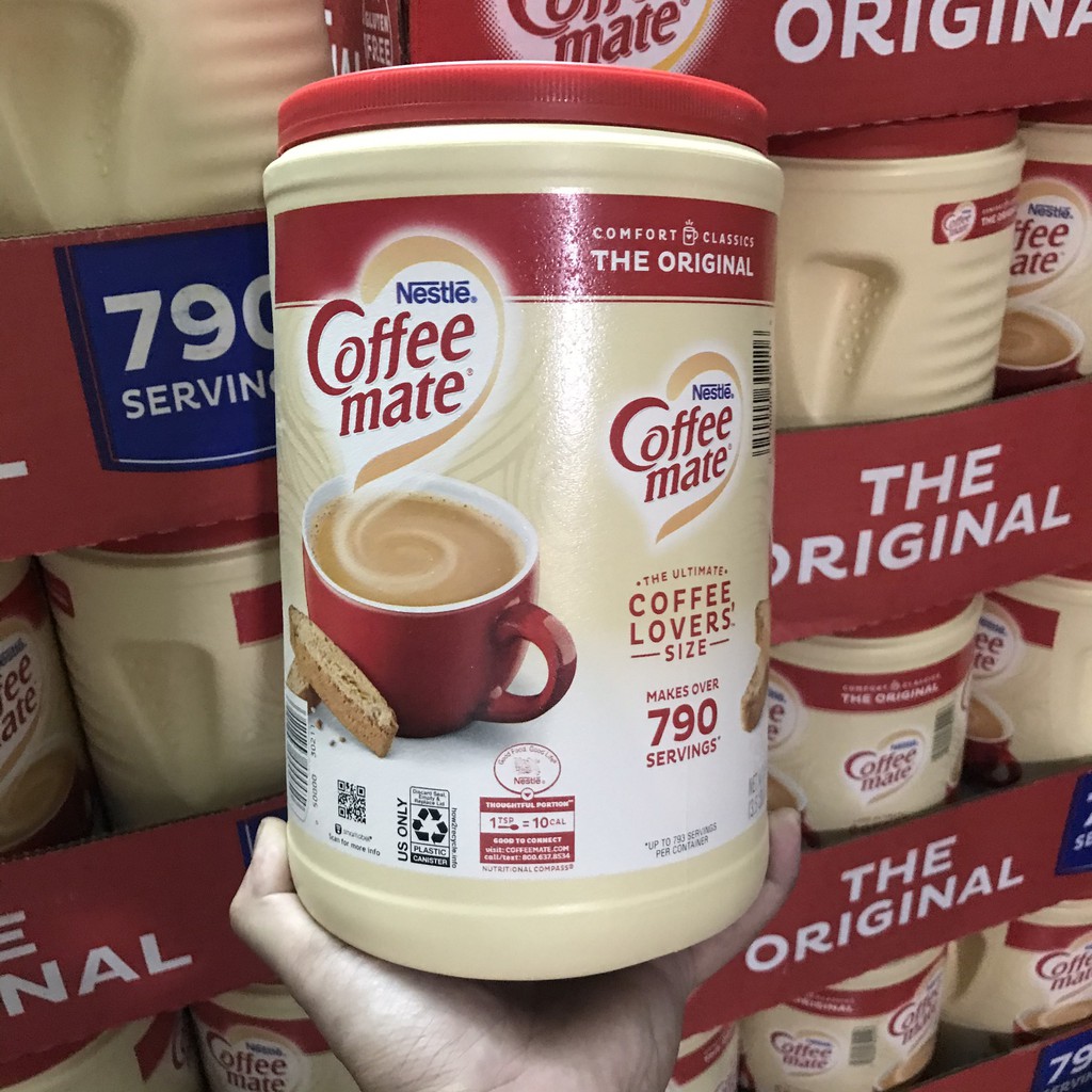 [Mã GROMST5 giảm 10% đơn 199K] [DATE 2022] Bột Béo Pha Cà Phê Coffee Mate Nestle Mỹ 1.5kg