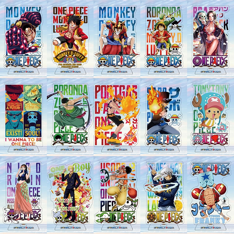 Mô Hình Nhân Vật Luffy Roronoa Zoro Tony Chopper Trong One Piece Bằng Acrylic Kích Thước 16Cm