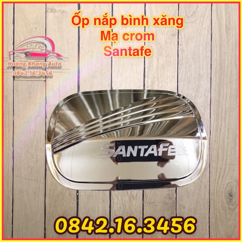 Ốp Nắp Bình Xăng Santafe 2019 - 2021 mạ crom cao cấp