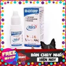 TRUMPETSHOP1990 Dung dịch Nhỏ Mắt Chó Mèo - Bio Gentadrop 10ml