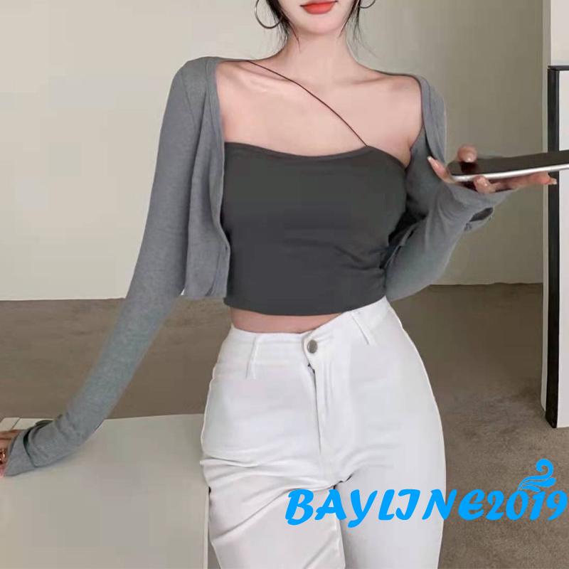 Áo ống thoáng khí màu sắc đơn giản dành cho nữ