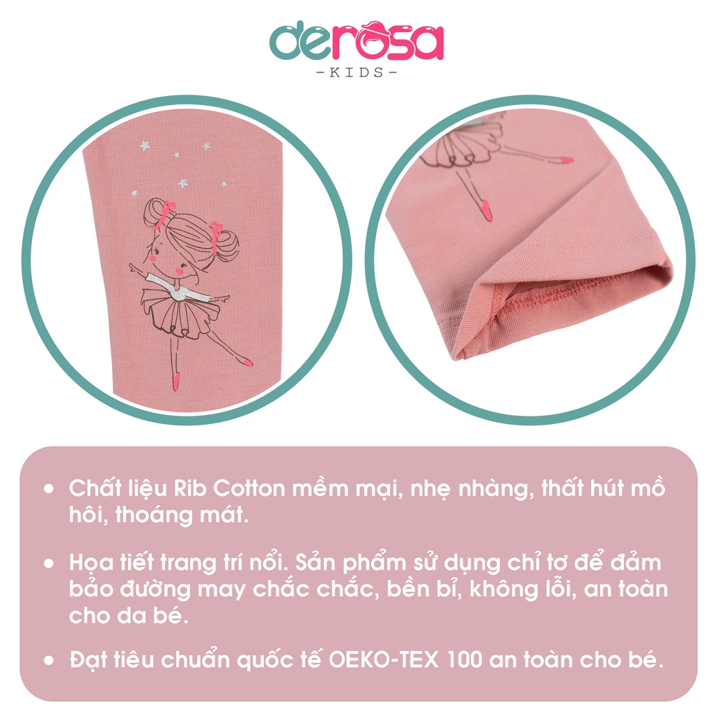 Quần Legging Bé Gái (2 - 6 tuổi) DEROSA KIDS AWKD273Q