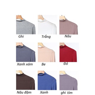 [Order] Áo thun nữ cổ lọ trơn các màu