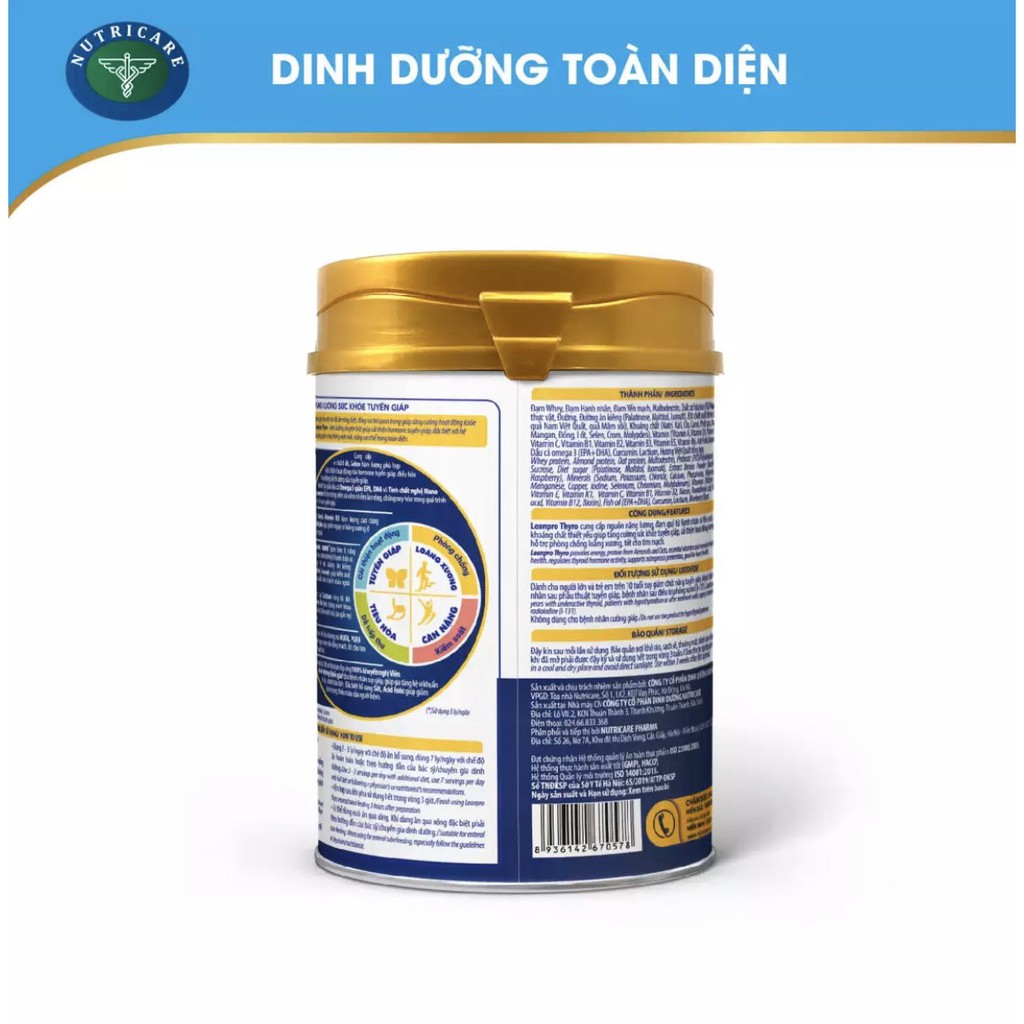 Sữa Leanpro Thyro 900g - Dinh Dưỡng Cho Tuyến Giáp