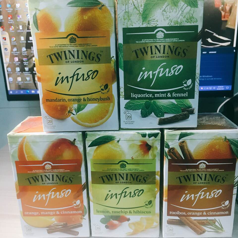 [Nowship q6 HCM] [Trà trái cây] trà Twinings cam quế, đề kháng, bạc hà date 2023 (hàng Anh nguyên seal)