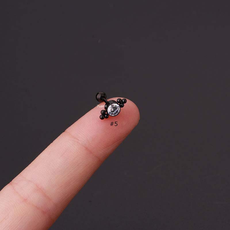 1 Bông Tai Xỏ Lỗ  20gauge Nhiều Kiểu Dáng Độc Đáo Thời Trang
