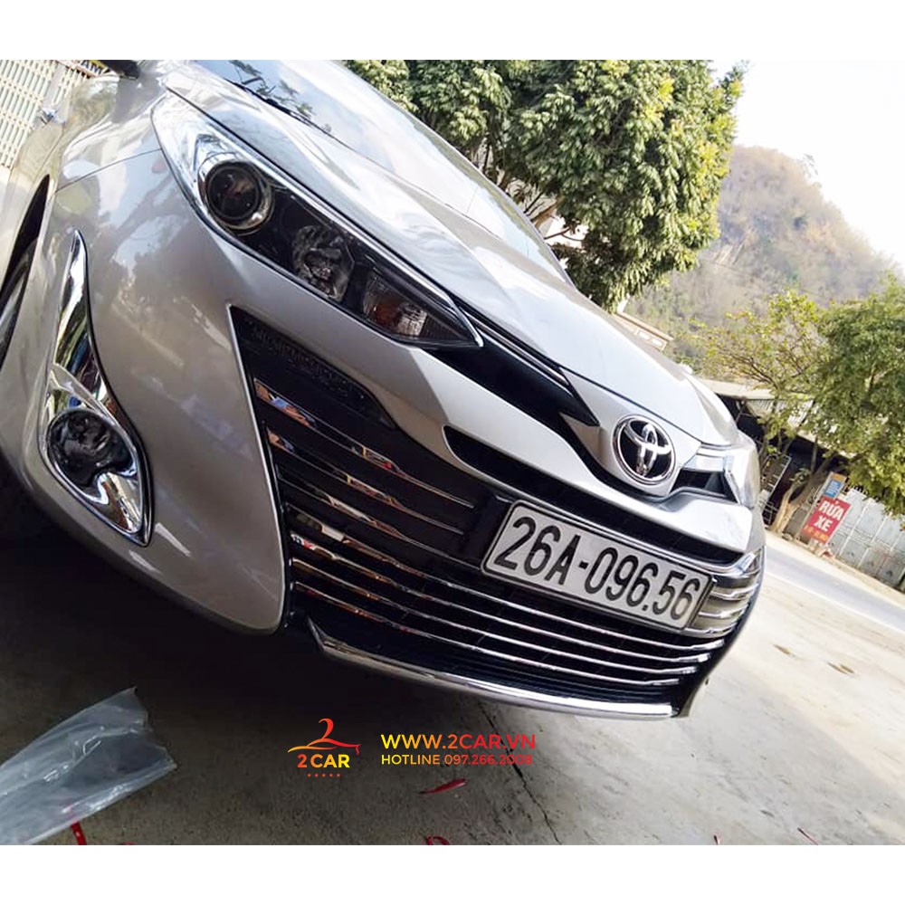 Ốp mui cản trước, môi trề xe Toyota Vios 2019- 2021