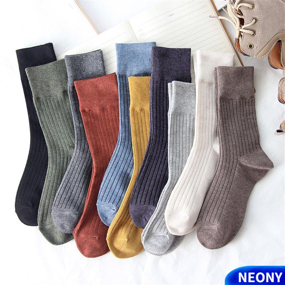Vớ cotton dày dặn giữ ấm mùa thu đông phong cách Nhật Bản cổ điển chất lượng cao cho nam và nữ