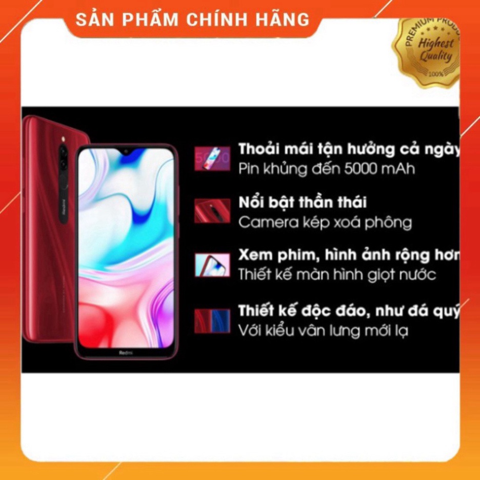 MỚI NGUYÊN SEAL Điện thoại Xiaomi Redmi 8 (3GB/32GB) - Hàng Chính Hãng Mới 100% [ Chinh Hang ] CAM KẾT UY TÍN ĐẦY ĐỦ PHỤ