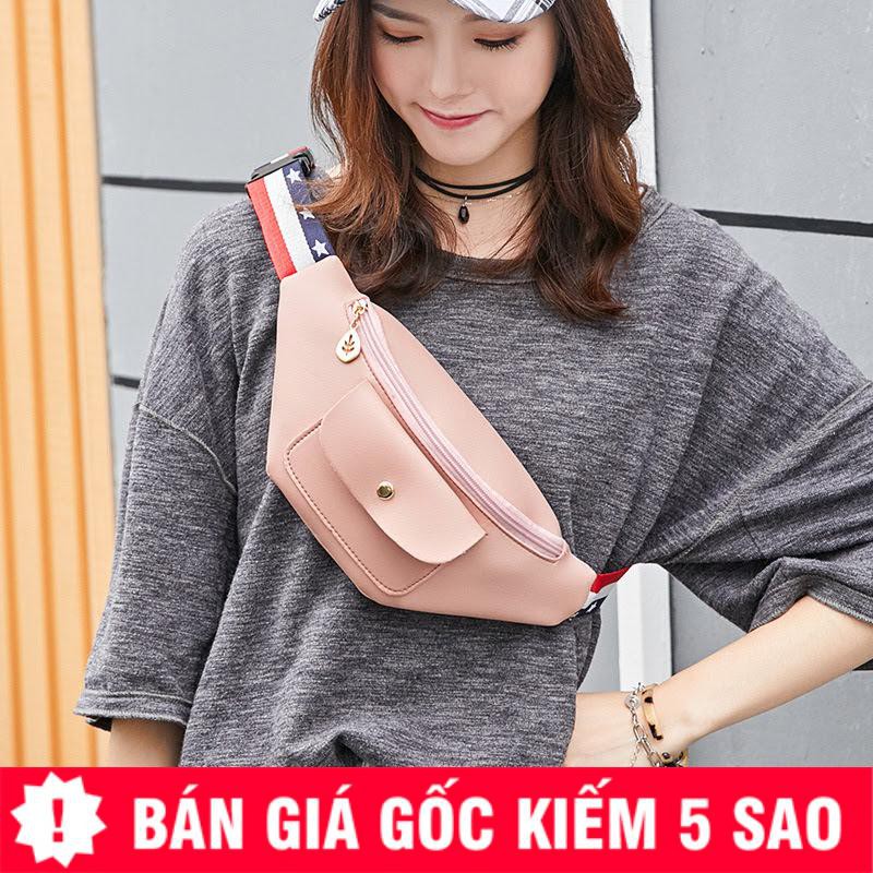 Túi Bao Tử Đeo Chéo Da PU Quai Sọc 3 Màu Trẻ Trung | BigBuy360 - bigbuy360.vn