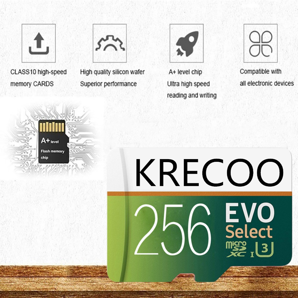 Thẻ Nhớ Rf Micro Sd Krecoo Dung Lượng 32/64/128/256gb Tốc Độ 100mb / S Cấp Class 10 | BigBuy360 - bigbuy360.vn