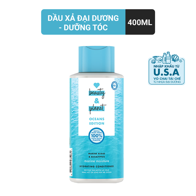 Dầu xả tảo biển dưỡng ẩm Love Beauty and Planet 400 ml