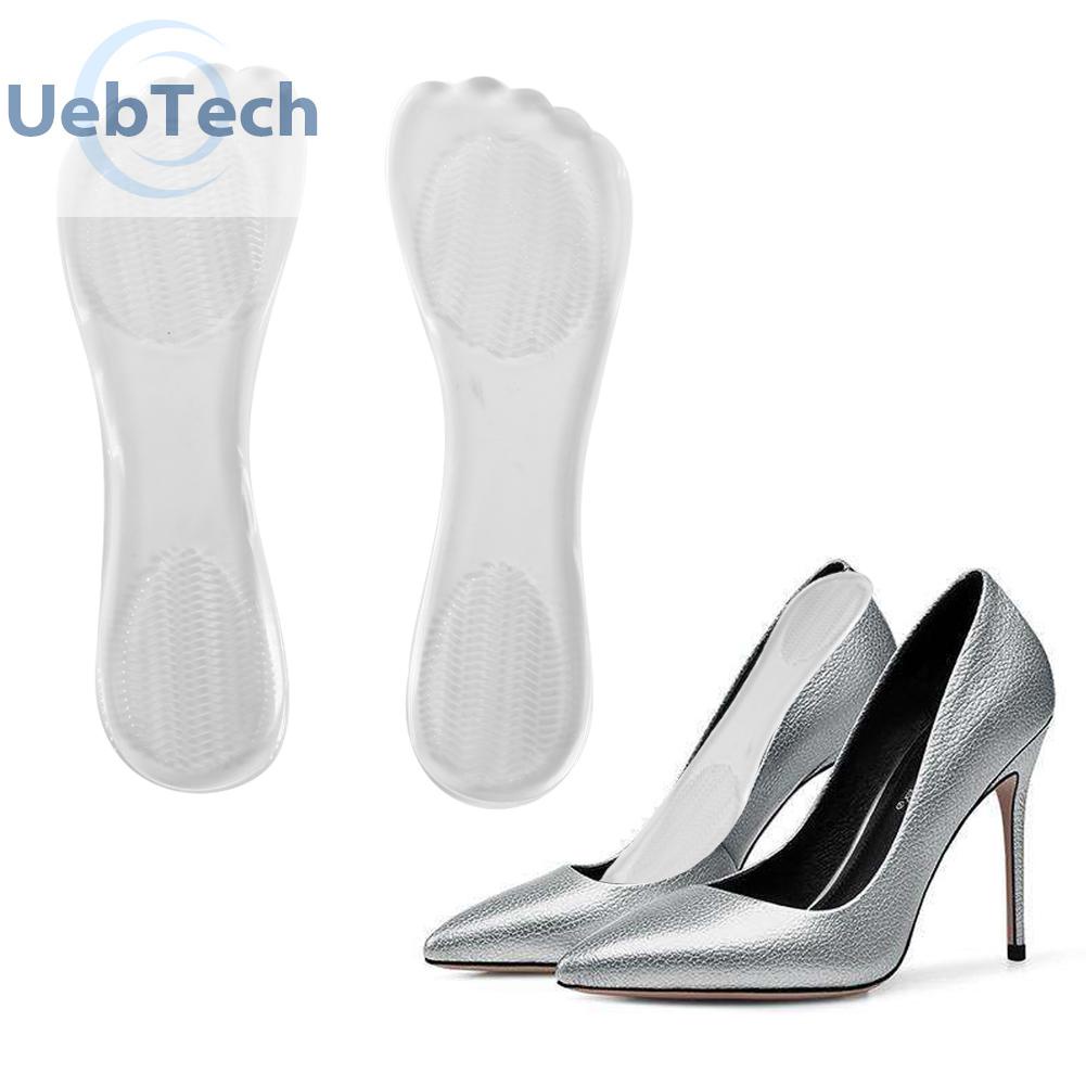 Uebtech 1 Pair High Heel Silicone Gel Cushion Insole Shoe Anti Slip Foot Feet Pad