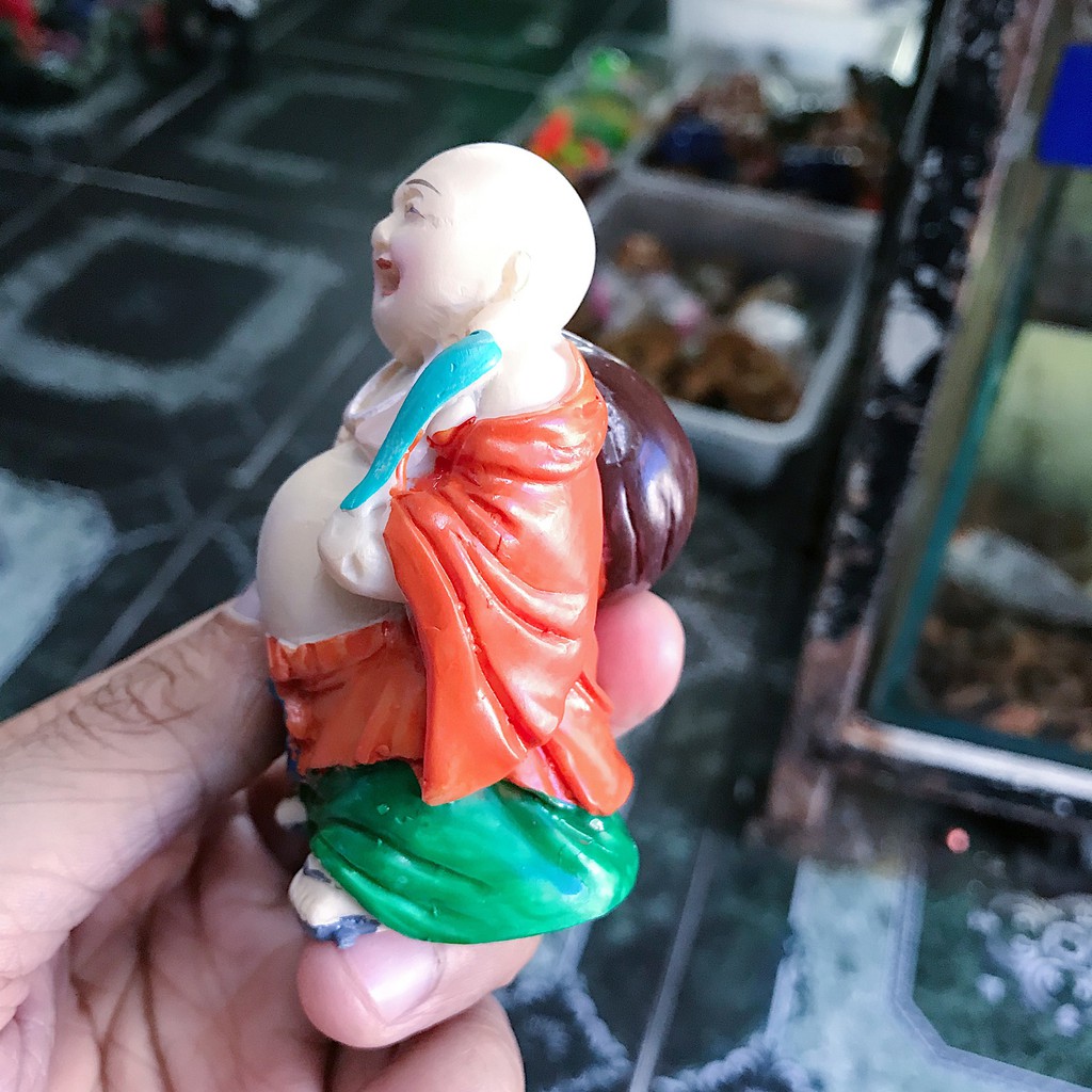 ÔNG DI LẶC TRANG TRÍ HỒ CÁ NON BỘ RỘNG 4CM CAO 9CM