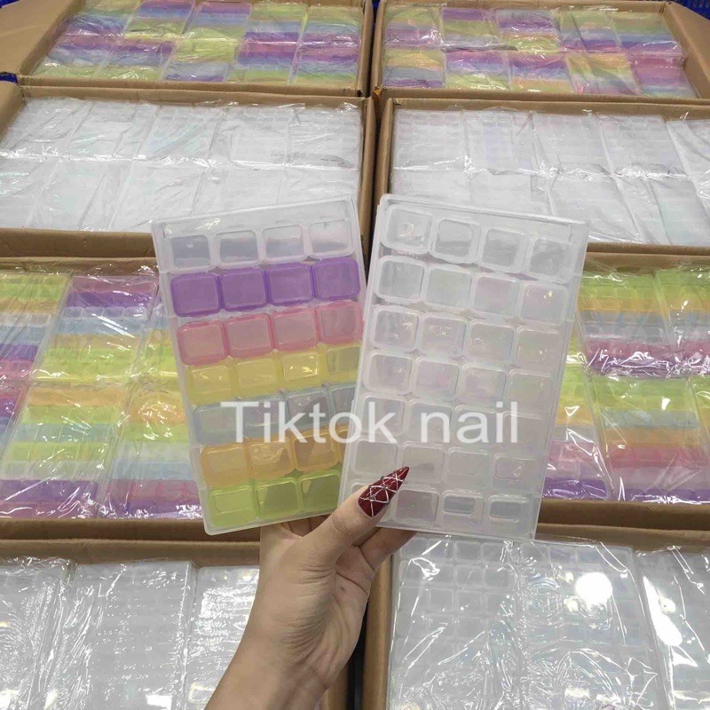 Hộp nhựa tổ ong đựng đồ nail, đựng thuốc