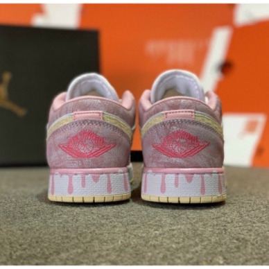 Giày Thể Thao Nữ Cổ Thấp Giày Nike Air Jordan 1 JD1 Low Hồng Vảy Sơn Full Box Bill | BigBuy360 - bigbuy360.vn