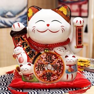 MÈO THẦN TÀI VẪY TAY CÓ PIN VÀ SẠC CAO 20CM