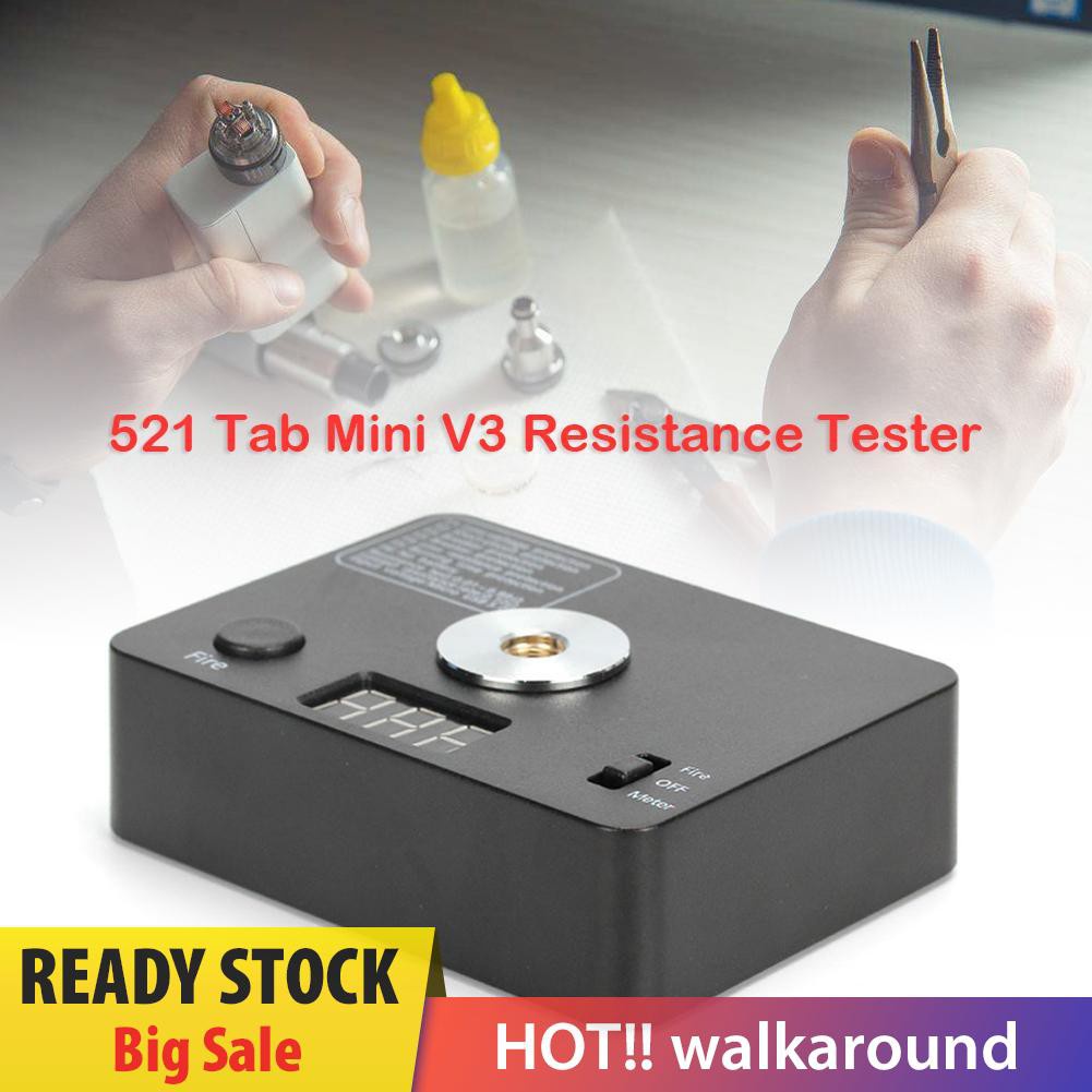 Walk 521 Tab Mini V3 Ohm Meter Reader Resistance Tester Vape Coil Wire DIY Tool