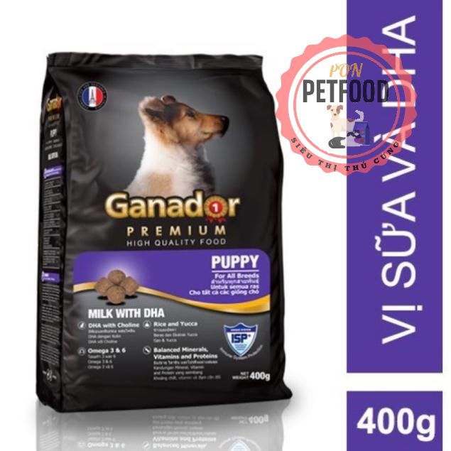 HCM- GANADOR - gói 400gr-Thức ăn chó dạng hạt cao cấp (dành cho mọi loại chó) đồ ăn khô cho cún