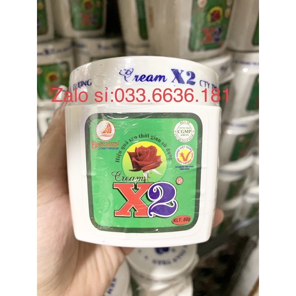 sỉ 2 hủ kem x2 trắng da toàn thân body hủ 80g