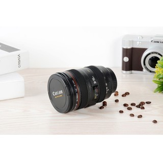 Ly cốc uống nước hình ống kính máy ảnh