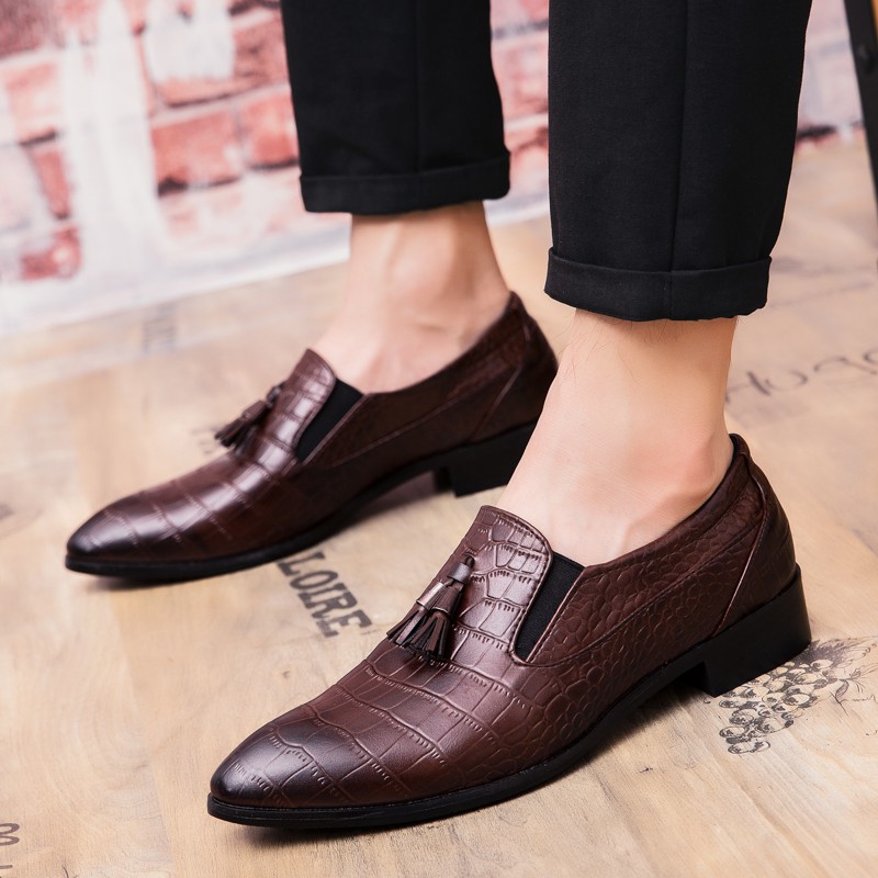 Luxury Crocodile Leather Shoes For Men