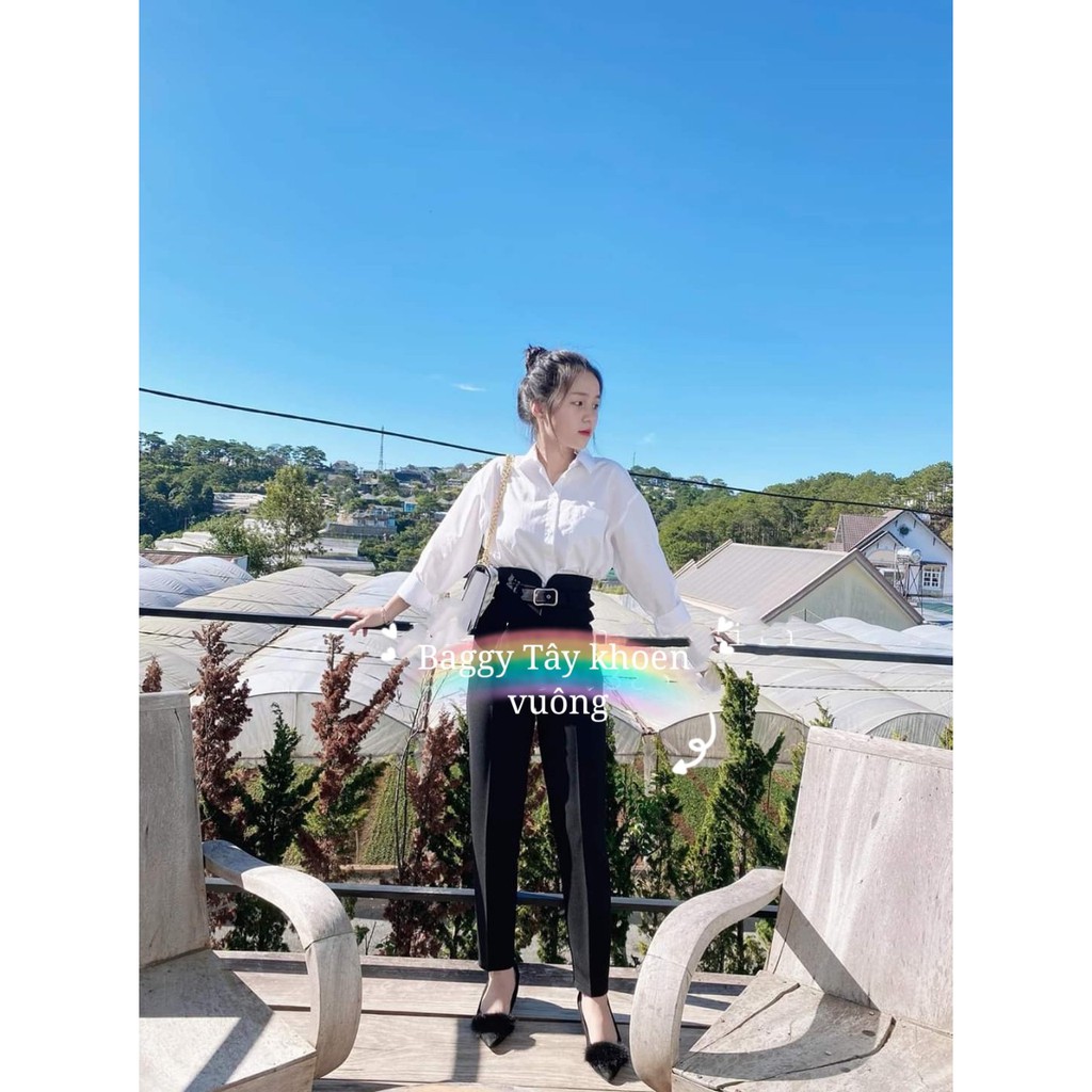 (35-73kg) quần khoen vuông-QUẦN TÂY,  QUẦN BAGGY TÂY ĐI HỌC, ĐI LÀM CẠP SIÊU CAO | BigBuy360 - bigbuy360.vn