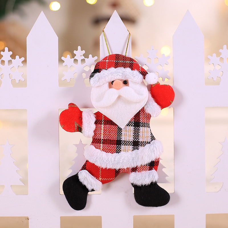 Phụ kiện treo trang trí cây thông giáng sinh hình ông già noel / tuần lộc dễ thương