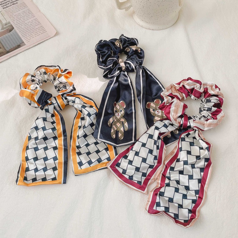 Dây Cột Tóc Cao Su Co Giãn Đính Nơ Phong Cách Hàn Quốc Thời Trang 2022