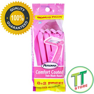 Set 10 dao cạo lưỡi kép Personna Comfort Coated của Mỹ