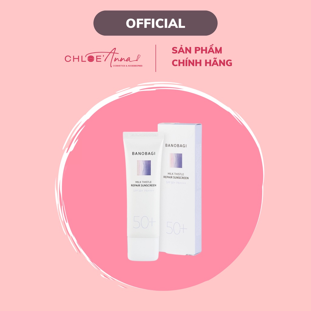 Kem Chống Nắng BANOBAGI Cho Da Nhạy Cảm REPAIR SUNSCREEN SPF 50+ PA++++ 15ml Và 50ml