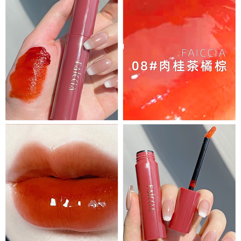 [Hàng mới về] Son bóng Faiccia trong suốt như pha lê trang điểm thời trang | BigBuy360 - bigbuy360.vn
