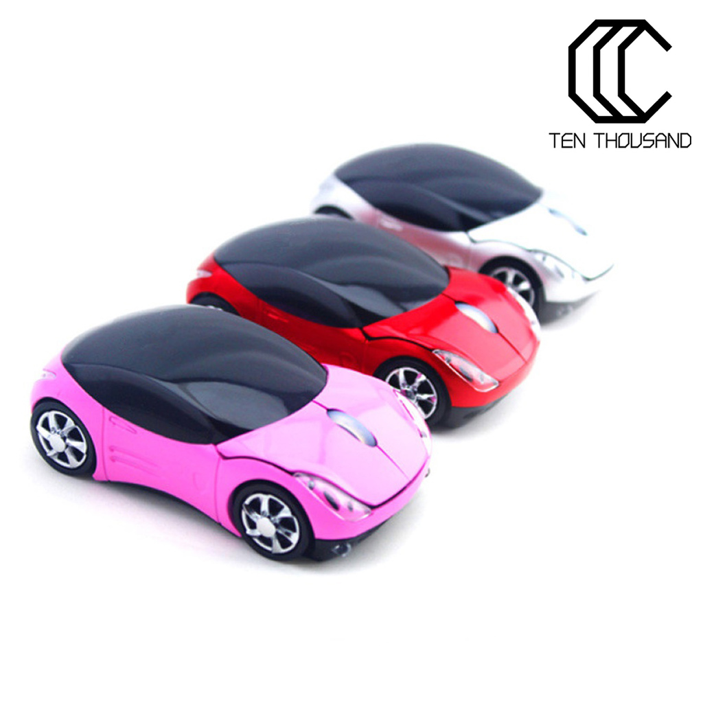 T~🔥Wireless Mouse Wireless Sports Car Shape ABS Car Shape Wireless Mouse