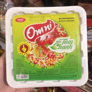 Mì Omni tôm chanh bát & cốc 65g/75g