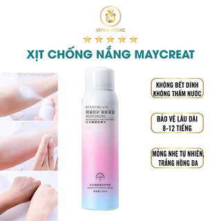 Xịt Chống Nắng  MayCreate Trắng Da  Hàng Chính Hãng Nội Địa Trung NPP Venus store