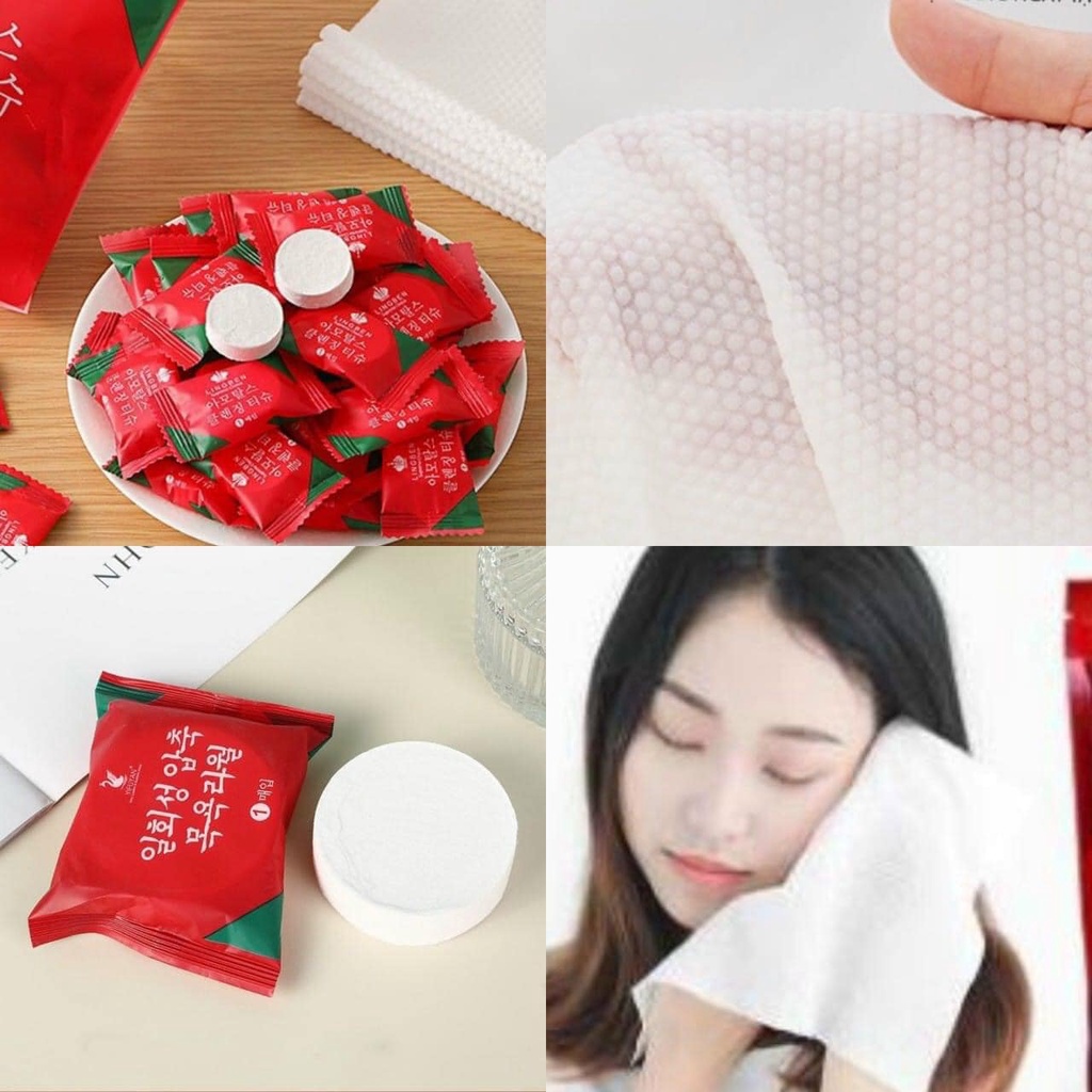 Khăn tắm nén dày hình viên kẹo đa năng an toàn - Khăn nén du lịch viên kẹo Hàn Quốc-KHĂN TẮM NÉN DU LỊCH HQ
