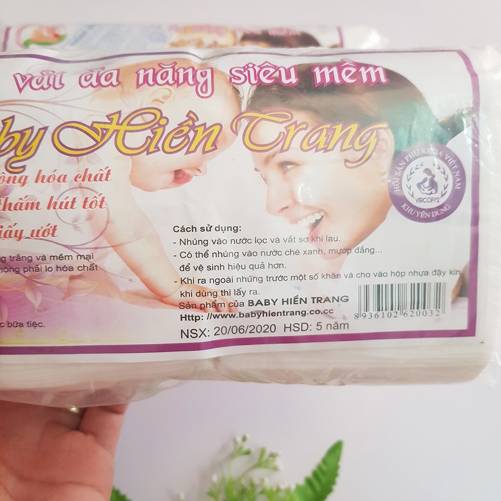 Khăn vải khô đa năng khăn giấy siêu mềm gói 200g – PK08